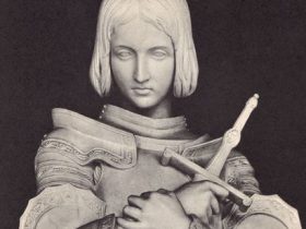 joan of arc marble statue