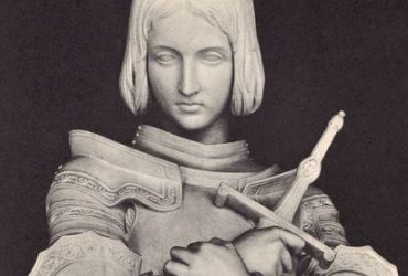 joan of arc marble statue